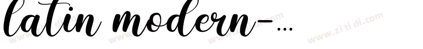 latin modern字体转换